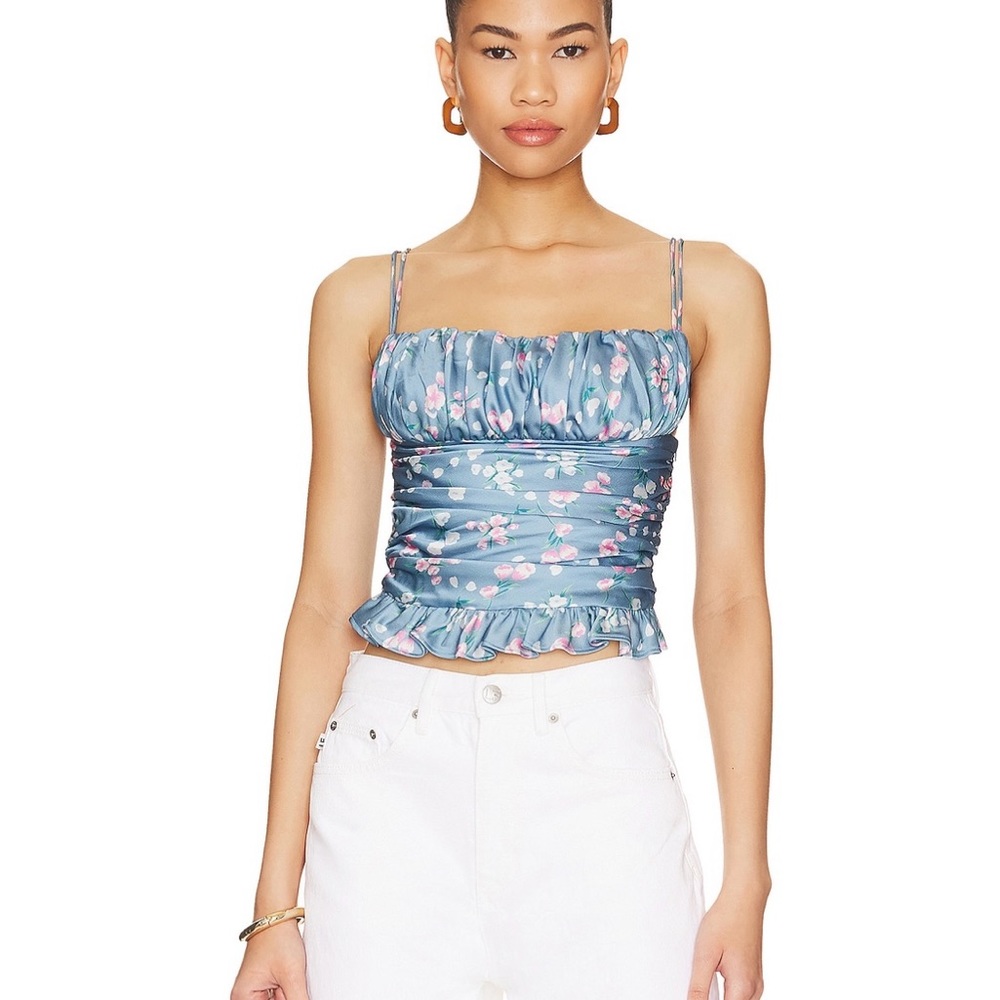 Revolve (More to Come) Amanda Ruched Cami Top